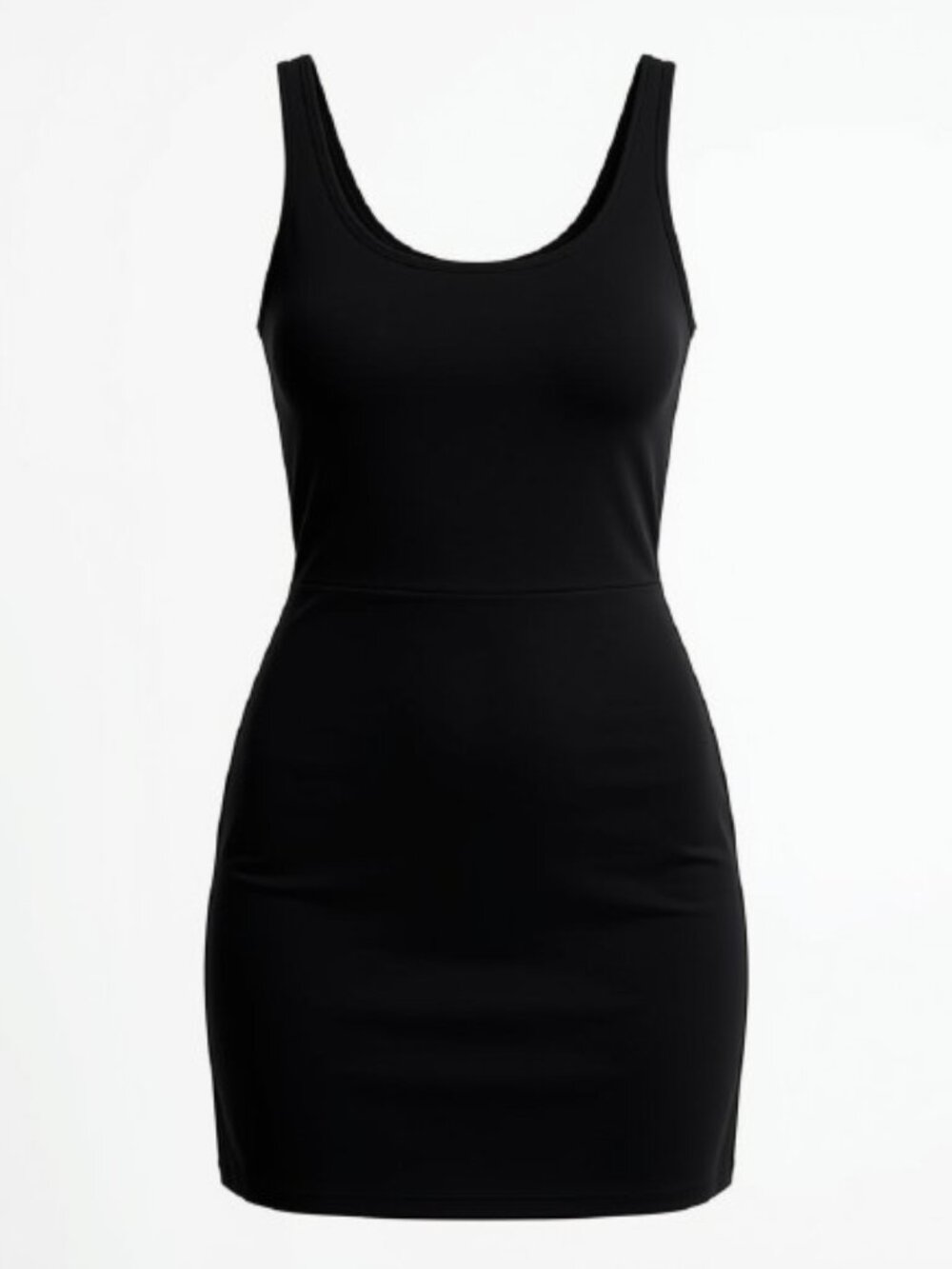 Kyodan Black Activewear Dress with Built-In Bra & Shorts NWT